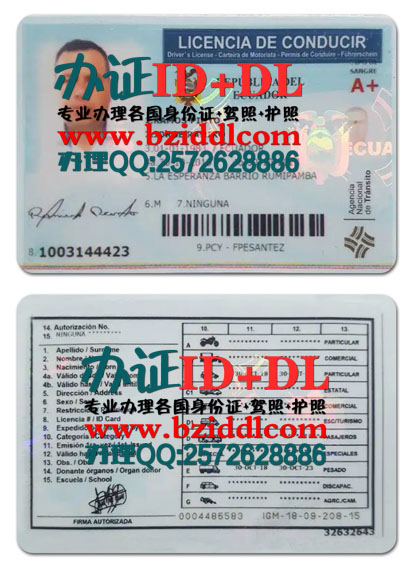 厄瓜多尔驾照,Ecuador drivers license,厄瓜多尔驾照,Licencia de conducir de ecuador