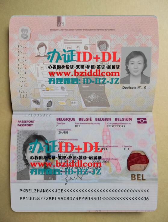 比利时最新护照(2022年-至今版本)Belgian latest passport (2022-present version)